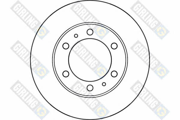 Girling 6049171 Front brake disc ventilated 6049171