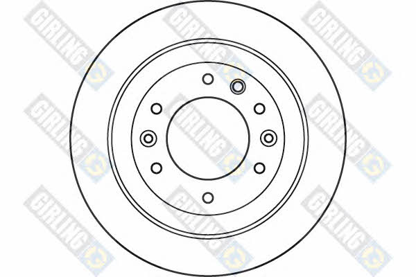 Girling 6049254 Rear brake disc, non-ventilated 6049254