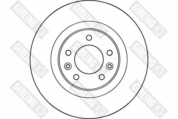 Girling 6049454 Rear brake disc, non-ventilated 6049454