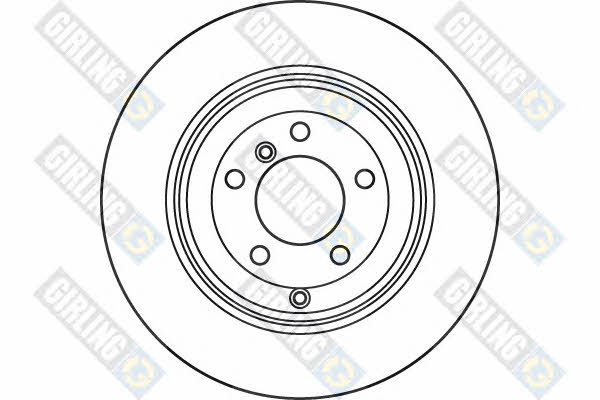 Girling 6049555 Rear brake disc, non-ventilated 6049555