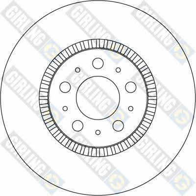 Girling 6040535 Front brake disc ventilated 6040535