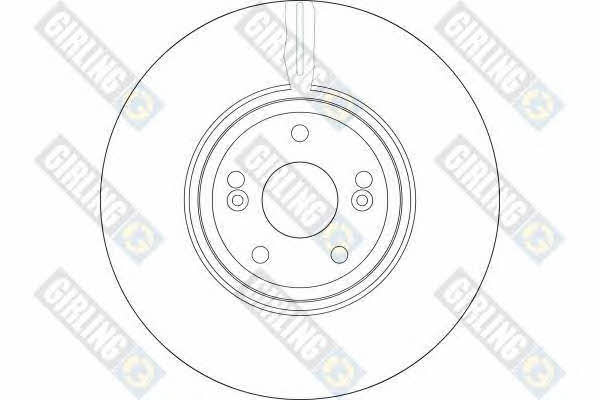 Girling 6042315 Front brake disc ventilated 6042315