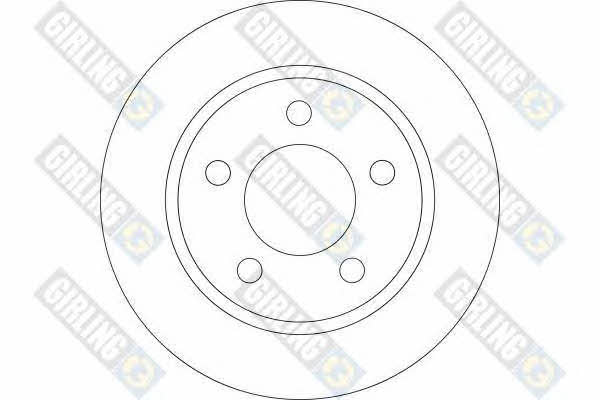 Girling 6044194 Rear brake disc, non-ventilated 6044194