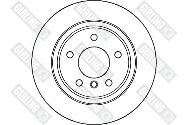 Girling 6060332 Rear ventilated brake disc 6060332