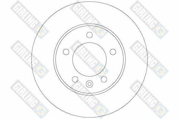 Girling 6061204 Rear brake disc, non-ventilated 6061204