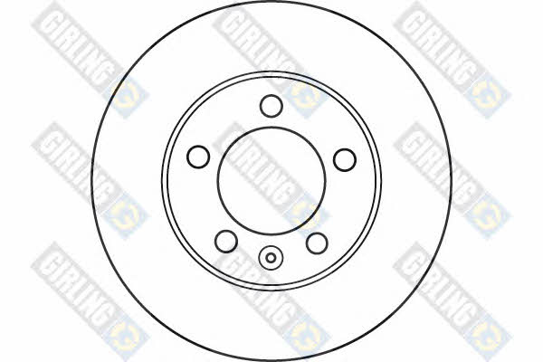 Girling 6061315 Front brake disc ventilated 6061315