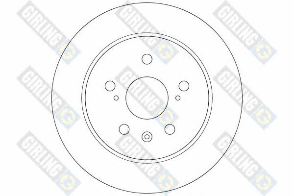 Girling 6061784 Rear brake disc, non-ventilated 6061784