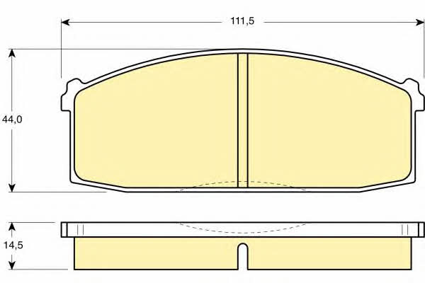 Girling 6101979 Brake Pad Set, disc brake 6101979