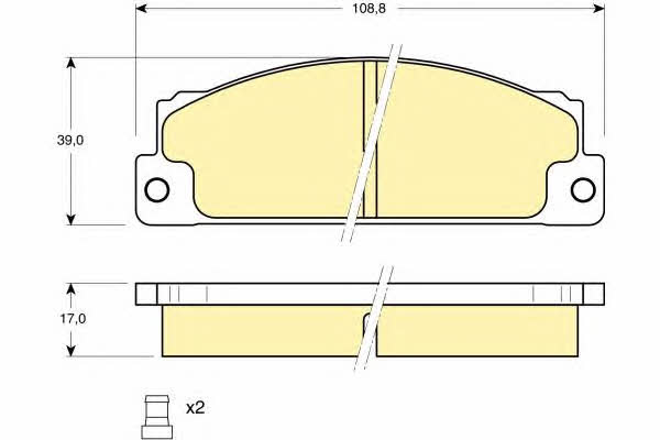 Girling 6102963 Brake Pad Set, disc brake 6102963