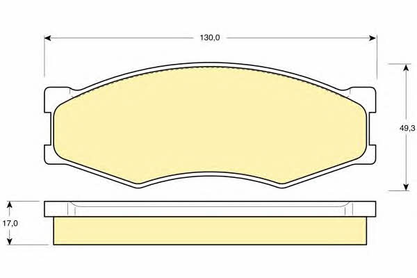 Girling 6103189 Brake Pad Set, disc brake 6103189