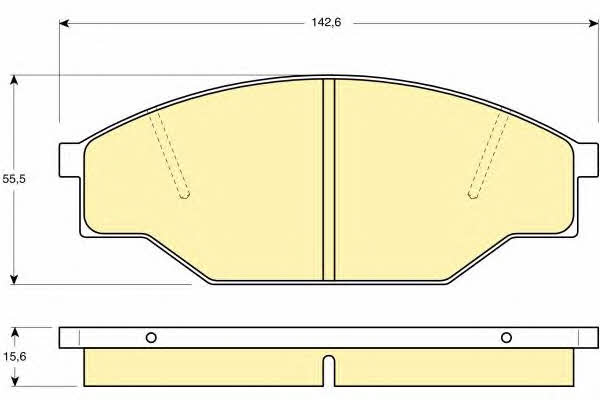 Girling 6103519 Brake Pad Set, disc brake 6103519