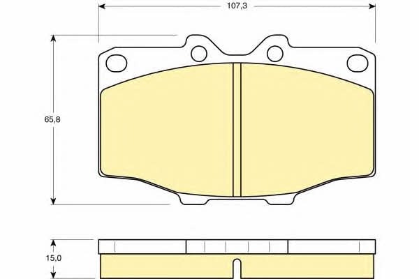 Girling 6103529 Brake Pad Set, disc brake 6103529