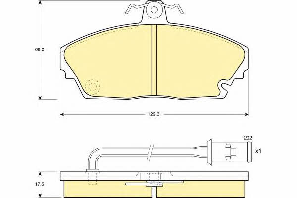 Girling 6104791 Brake Pad Set, disc brake 6104791