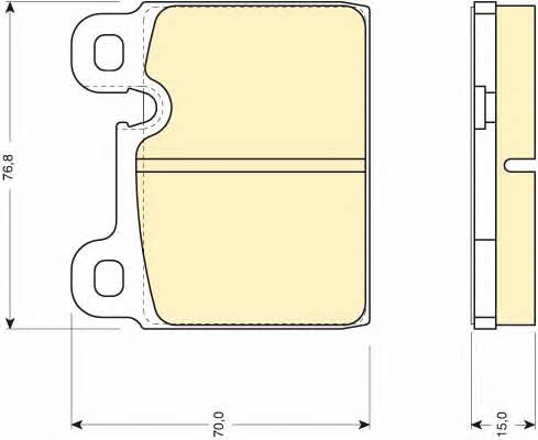 Girling 6109182 Brake Pad Set, disc brake 6109182