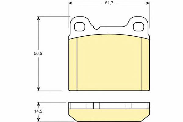 Girling 6111602 Brake Pad Set, disc brake 6111602