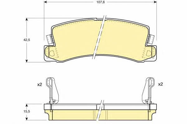 Girling 6111689 Brake Pad Set, disc brake 6111689