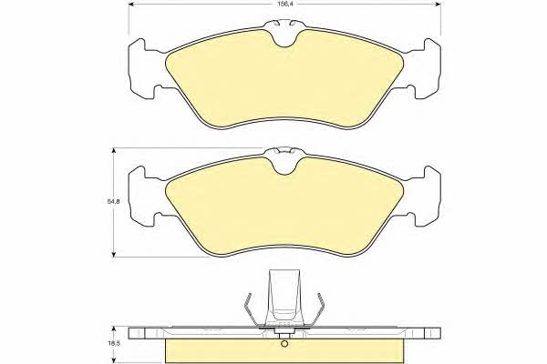 Girling 6112632 Brake Pad Set, disc brake 6112632