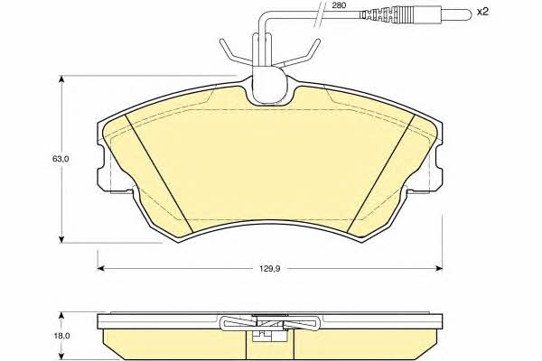 Girling 6112701 Brake Pad Set, disc brake 6112701