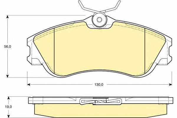 Girling 6112951 Brake Pad Set, disc brake 6112951