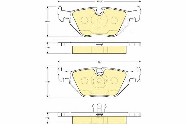 Girling 6113432 Brake Pad Set, disc brake 6113432