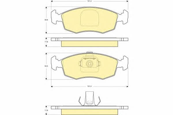 Girling 6114432 Brake Pad Set, disc brake 6114432