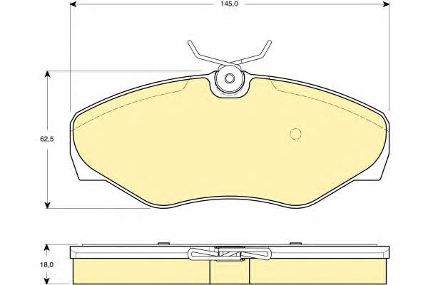 Girling 6114661 Brake Pad Set, disc brake 6114661