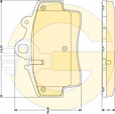 Girling 6117569 Brake Pad Set, disc brake 6117569