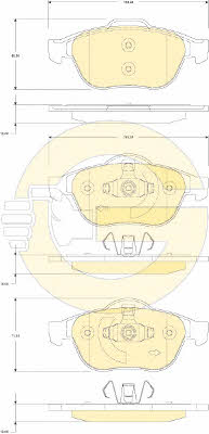 Girling 6118232 Brake Pad Set, disc brake 6118232