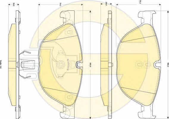 Girling 6118382 Brake Pad Set, disc brake 6118382