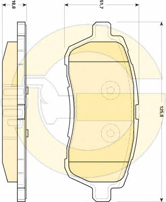 Girling 6118939 Brake Pad Set, disc brake 6118939