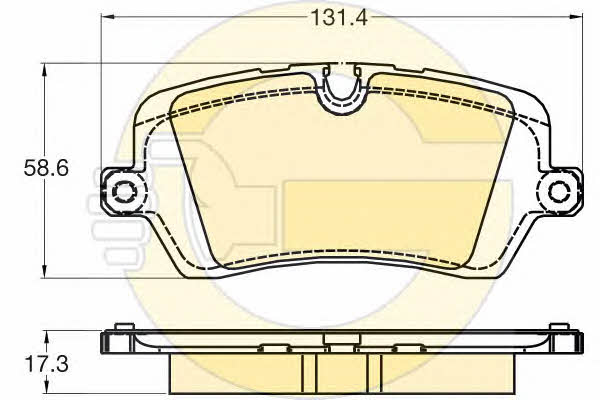 Girling 6120291 Brake Pad Set, disc brake 6120291