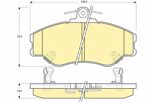 Girling 6130891 Brake Pad Set, disc brake 6130891