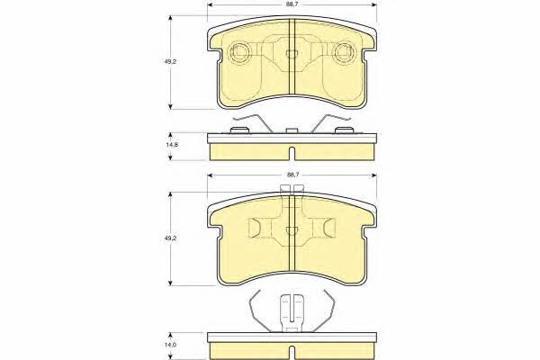 Girling 6131269 Brake Pad Set, disc brake 6131269