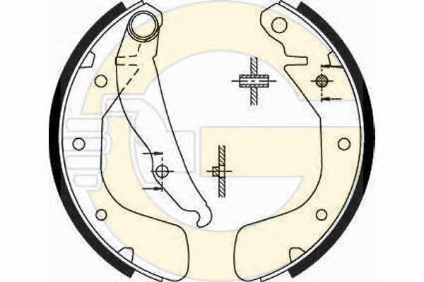 Girling 5185439 Brake shoe set 5185439