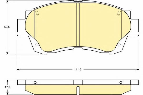 Girling 6131559 Brake Pad Set, disc brake 6131559