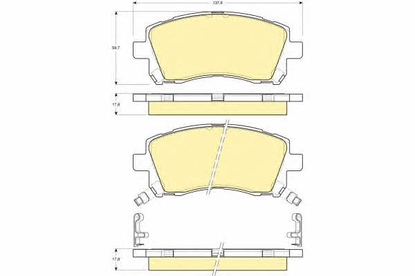 Girling 6132179 Brake Pad Set, disc brake 6132179