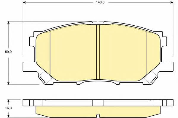 Girling 6133389 Brake Pad Set, disc brake 6133389