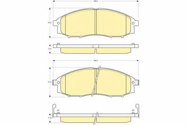 Girling 6133409 Brake Pad Set, disc brake 6133409