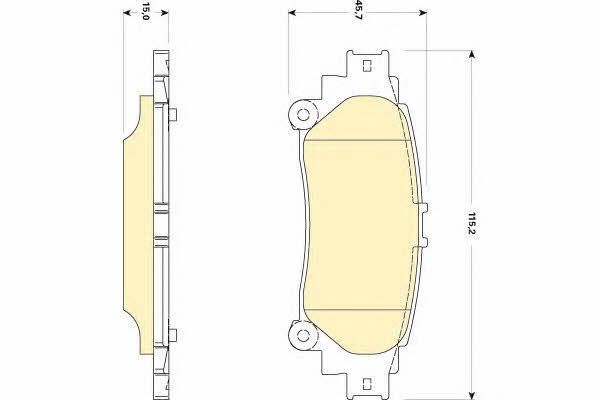 Girling 6134979 Brake Pad Set, disc brake 6134979