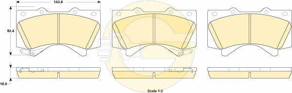 Girling 6135249 Brake Pad Set, disc brake 6135249