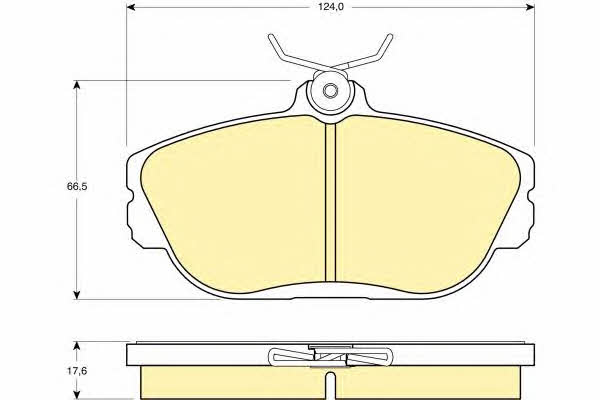 Girling 6140331 Brake Pad Set, disc brake 6140331