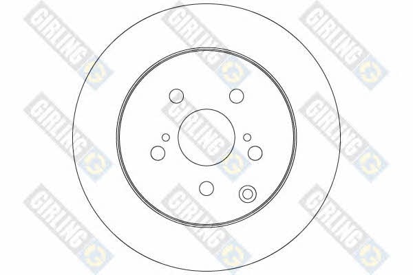Girling 6063194 Rear brake disc, non-ventilated 6063194