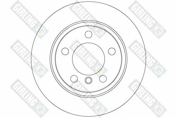 Girling 6063534 Rear brake disc, non-ventilated 6063534