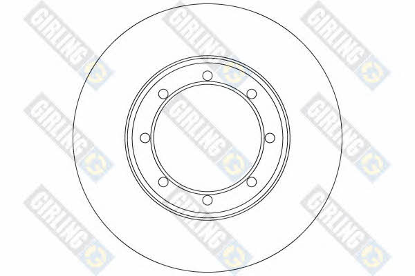 Girling 6063724 Rear brake disc, non-ventilated 6063724