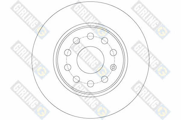 Girling 6079112 Rear brake disc, non-ventilated 6079112
