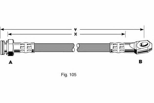 Girling 9004265 Brake Hose 9004265