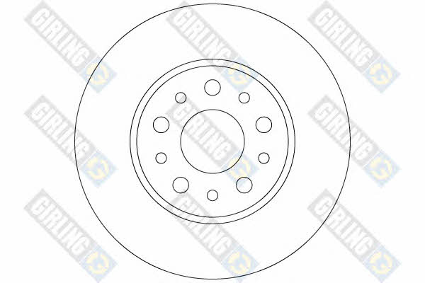 Girling 6062284 Rear brake disc, non-ventilated 6062284