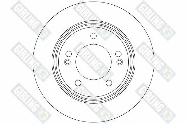 Girling 6066274 Rear brake disc, non-ventilated 6066274