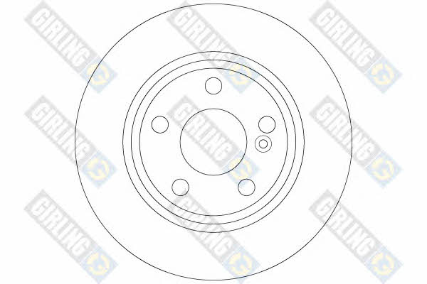 Girling 6063764 Rear brake disc, non-ventilated 6063764