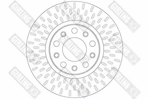 Girling 6064501 Front brake disc ventilated 6064501